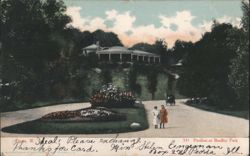 Pavilion at Bradley Park, Peoria, IL Postcard