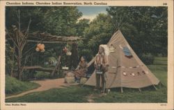 Cherokee Indians, Cherokee Indian Reservation, NC Postcard