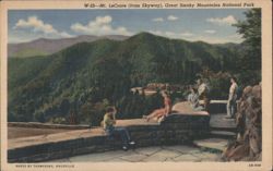Mt. LeConte from Skyway, Great Smoky Mountains National Park Postcard