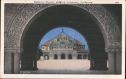Memorial Church, Stanford University Archway Postcard