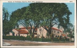 Home of Kathleen Norris, Palo Alto, California Postcard