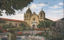 San Carlos Mission, Carmel, California Postcard