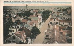 Bird's-Eye View of Nantucket, Looking South Postcard