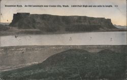 Steamboat Rock, Coulee City, WA - 1400 Feet High, 1 Mile Long Postcard