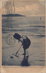 Little Clam Digger, Long Beach, WA Postcard