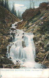 Little Firehole Falls, Yellowstone National Park Postcard
