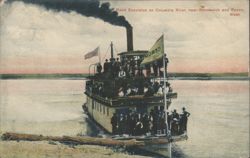 Band Excursion on Columbia River, Kennewick & Pasco, WA Postcard