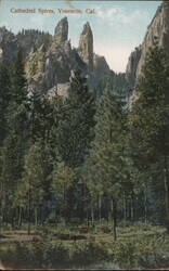 Cathedral Spires, Yosemite, CA Postcard