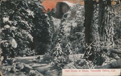 Half Dome in Snow, Yosemite Valley Postcard