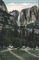 Government Camp and Yosemite Falls, Yosemite, CA Postcard