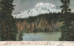 Mt. Tacoma from Reflection Lake Postcard
