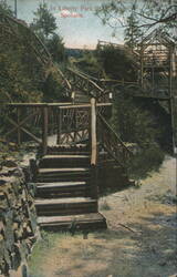 In Liberty Park, Spokane, WA - Wooden Stairways Postcard