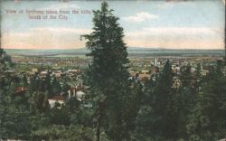 View of Spokane taken from the hills, South of the City Postcard