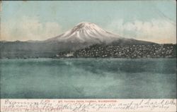 Mt. Tacoma from Tacoma, Washington Postcard