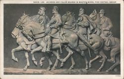 Davis, Lee, Jackson & Color Bearer Master Model Postcard