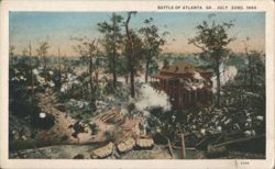 Battle of Atlanta, GA., July 22nd, 1864 Postcard