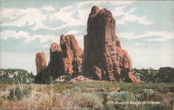 Red Rock Formations, Glen Eyrie Postcard