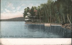 Munyon's Camp, Rangeley Lakes, Maine Postcard