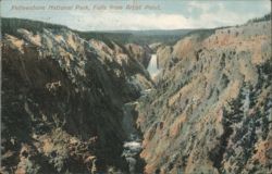 Yellowstone National Park, Falls from Artist Point Postcard