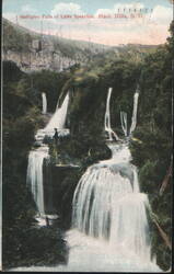 Multiplex Falls of Little Spearfish, Black Hills Postcard