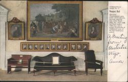 Banquet Hall, Washington's Pew, Jay's Chair, Revolutionary Portraits Postcard