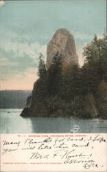 Rooster Rock, Columbia River, Oregon Postcard