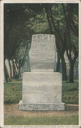 Old Santa Fe Trail Monument, Dodge City, KS Postcard