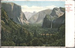 General View of Yosemite from Wawona Road Postcard