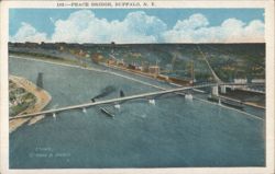 Peace Bridge, Buffalo, NY Postcard