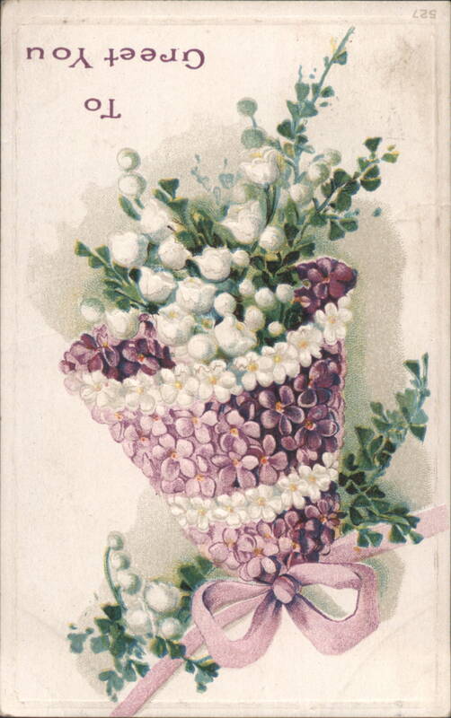 White and Purple Flower Bouquet, To Greet You Flowers