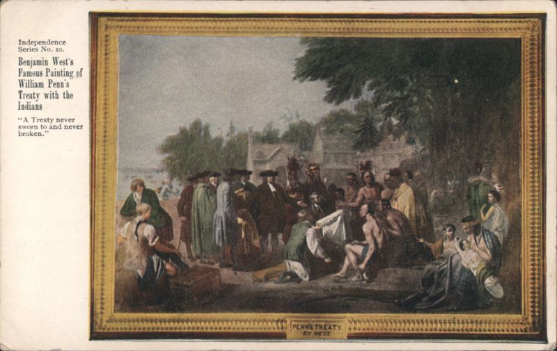 Benjamin West's Painting of William Penn's Treaty with the Indians