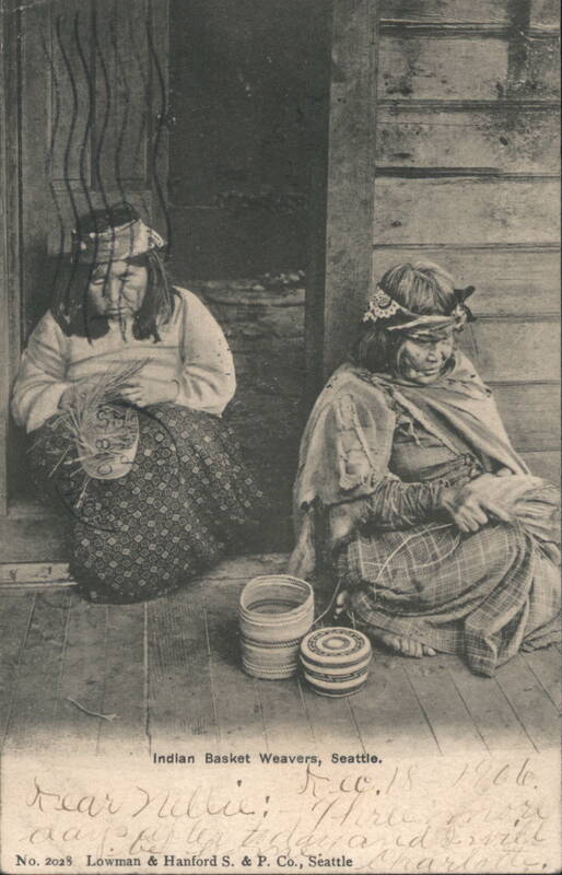 Native American Basket Weavers, Seattle, WA Washington