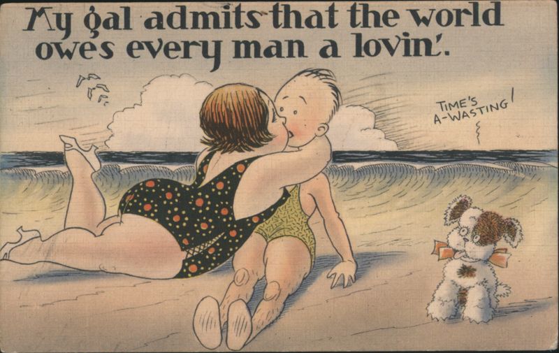 Beach Kiss: 'My Gal Admits the World Owes Every Man a Lovin''