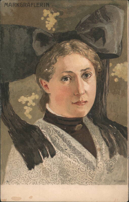 Portrait of a Margravine with Large Bow BÜHLER Royalty