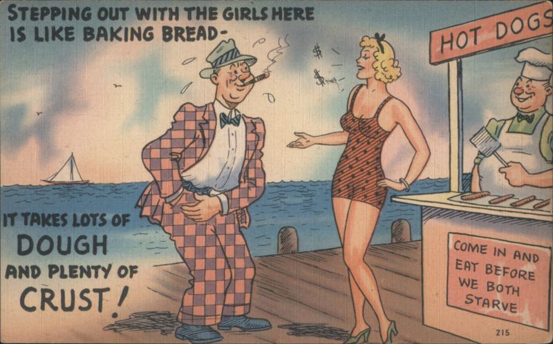 Stepping Out with Girls Takes Dough & Crust, Hot Dog Stand
