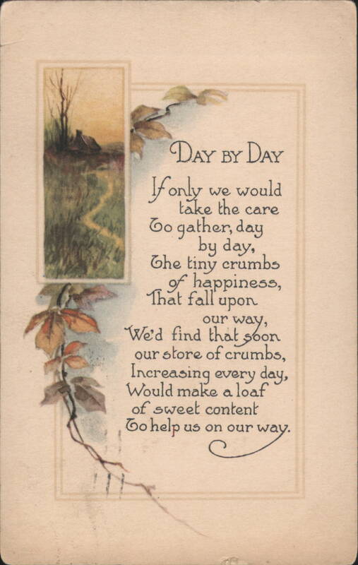Day By Day Poem with Autumn Leaves and Roots Poems & Poets