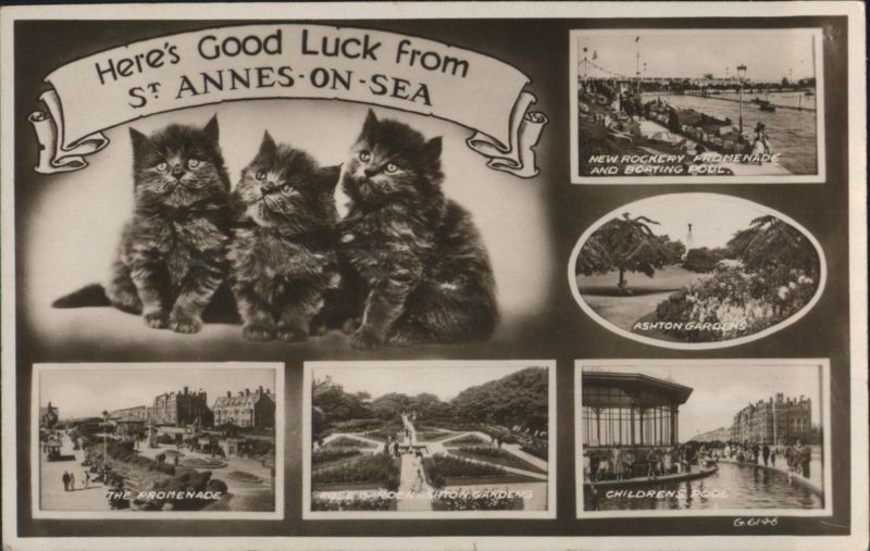 Good Luck Kittens & St Annes-on-Sea Promenade, Ashton Gardens, Children's Pool St. Annes-on-Sea United Kingdom
