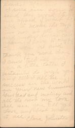 Handwritten Personal Message from Clara Johnston, 1955 Postcard