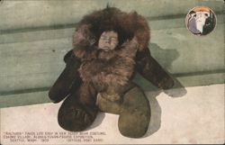 Raltugia in Teddy Bear Costume at Alaska-Yukon-Pacific Exposition, Seattle 1909 Postcard