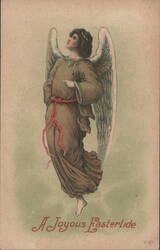Angel with Wings and Red Sash, A Joyous Eastertide Postcard