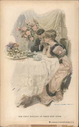 The First Evening in Their Own Home Postcard