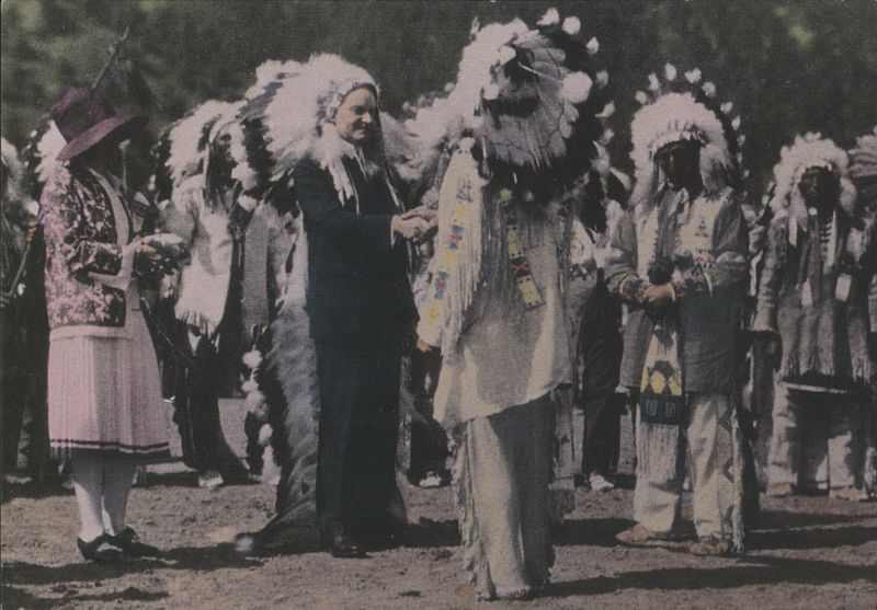Chief Leading Eagle: Calvin Coolidge, Sioux Nation Deadwood South Dakota