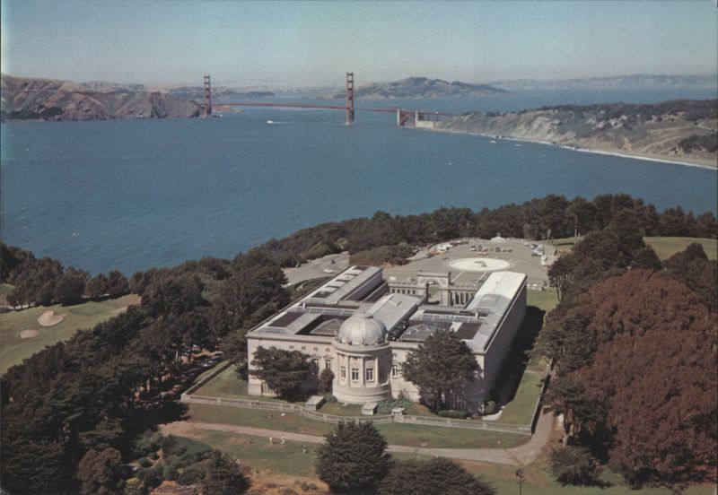 Aerial view California Palace of the Legion of Honor San Francisco