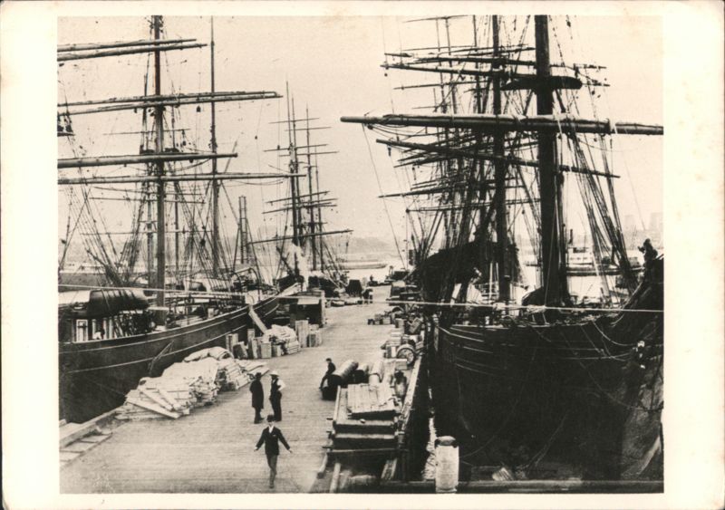 Sailing Ships at South Street, New York, c. 1890 Alice Austen