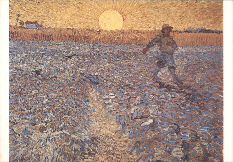 Vincent van Gogh - Sower (Zaaier), 1888 Farming