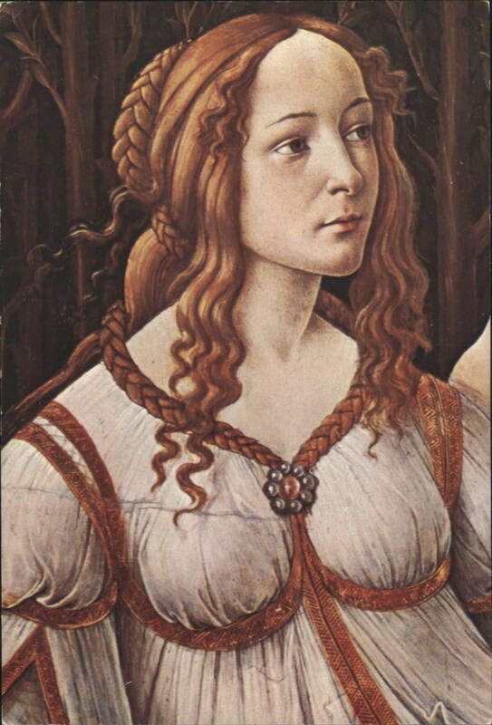 Botticelli, Venus and Mars, Head of Venus Detail Sandro Botticelli