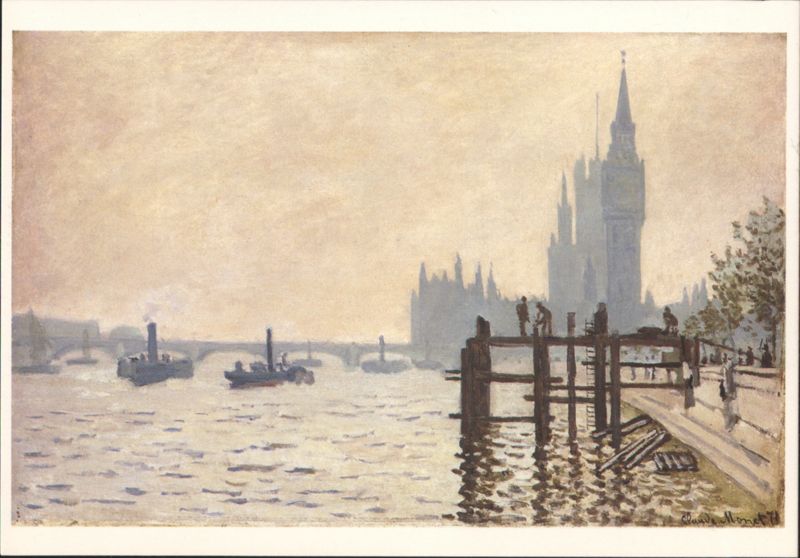 Claude Monet: The Thames below Westminster London United Kingdom