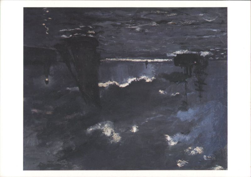 CLAUDE MONET Marine, effet de nuit c. 1866 Modern