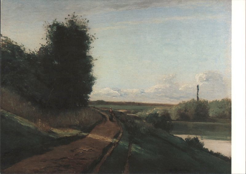 Camille Pissarro, The Tow-Path, Glasgow Art Gallery