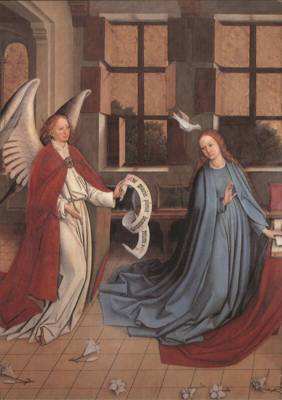 Annunciation to Mary, Sterzing Multscher Altar, 1456/59